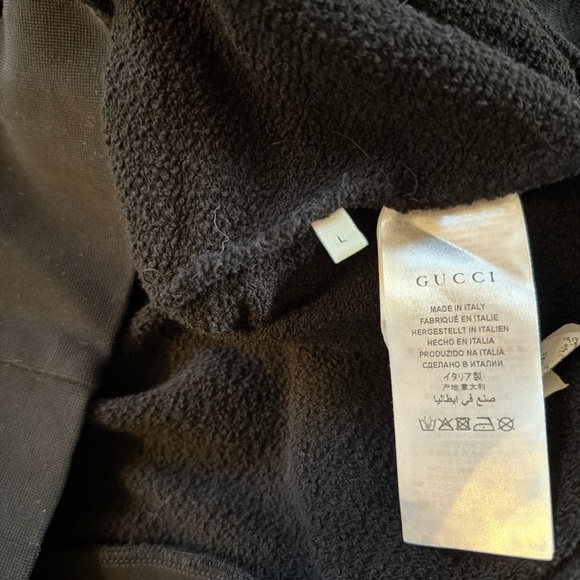 Gucci Black Crewneck Sweater with Pink and Gold Details - Picture 3 of 4